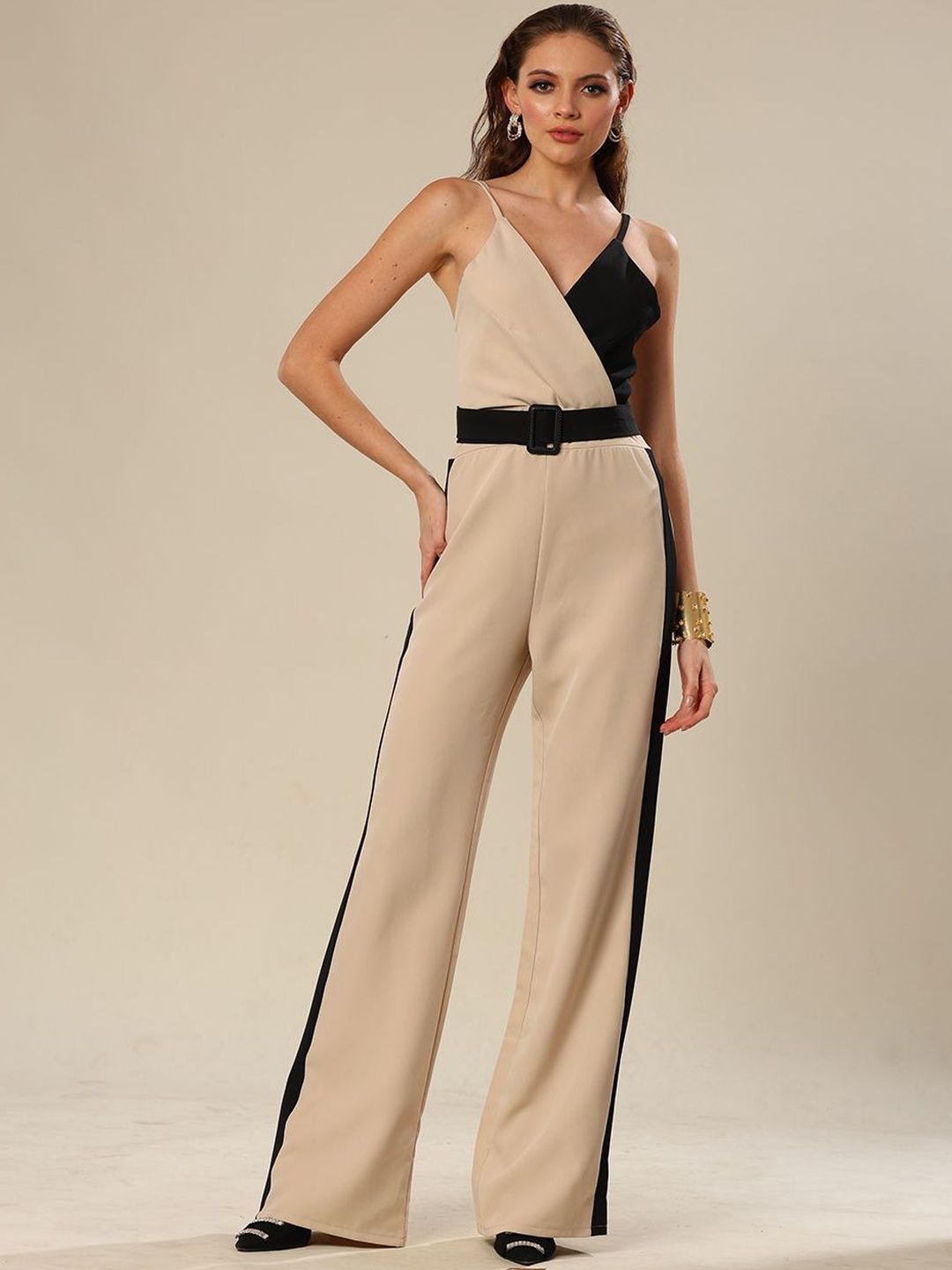 RESORTIRE Women Dapper Duo Tone Attire Jump Suit-picture-40