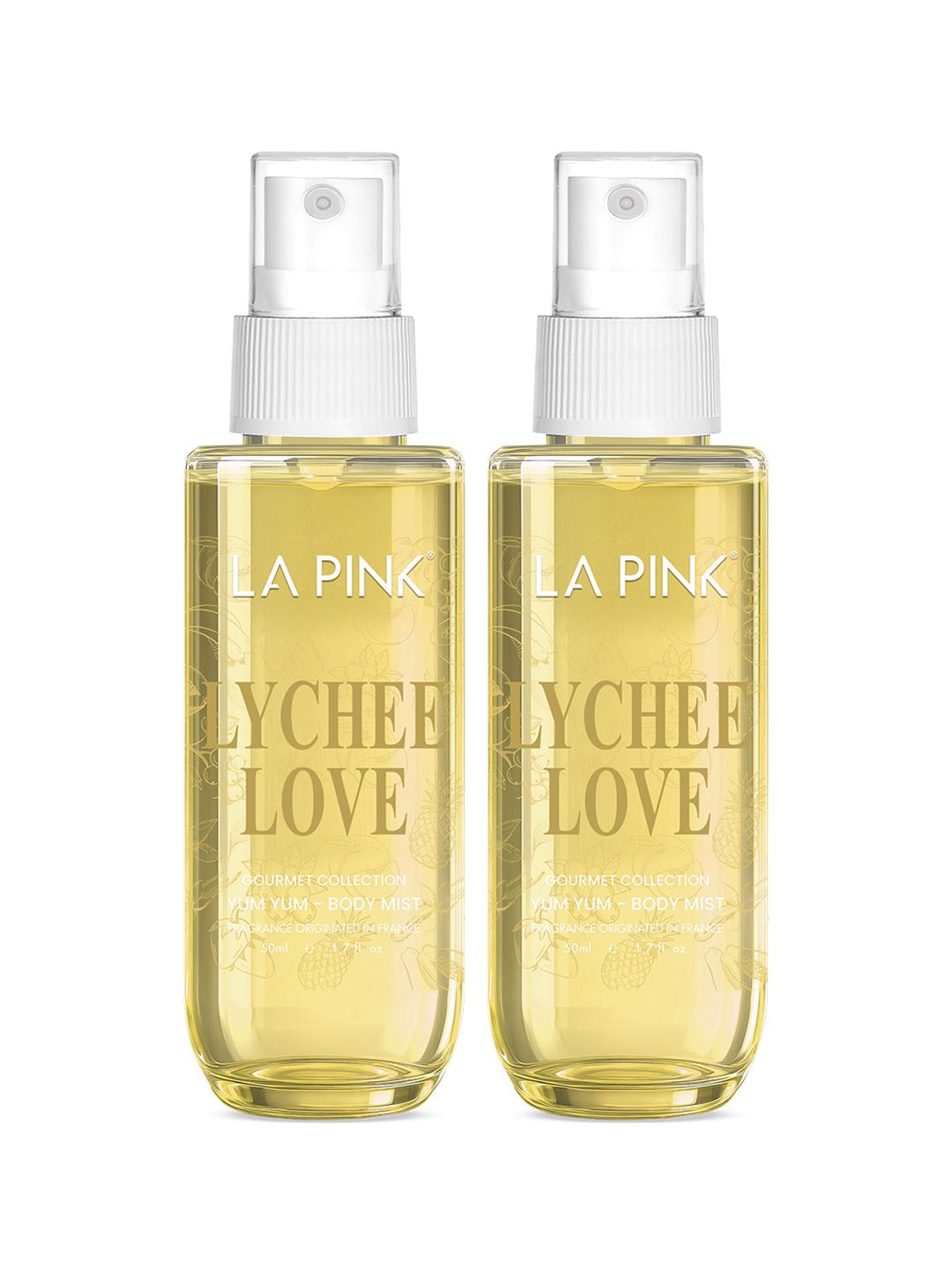 La Pink Set Of 2 Lychee Love Long Lasting Body Mist - 50 ml Each-picture-56