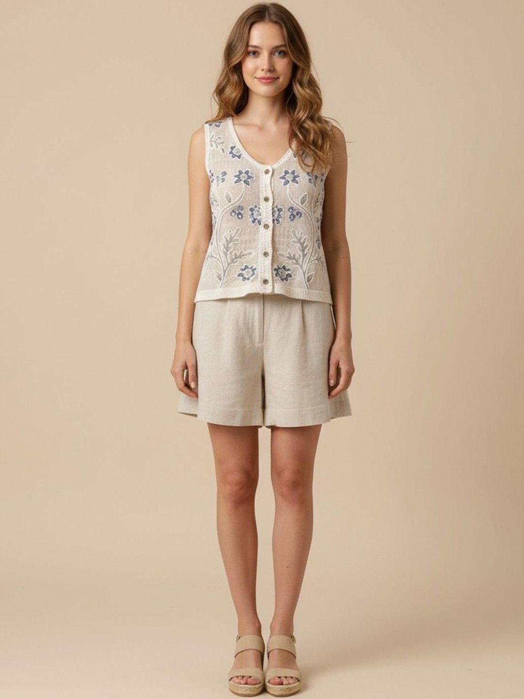 all about you Women Floral Cardigan with Embroidered Detail-picture-19