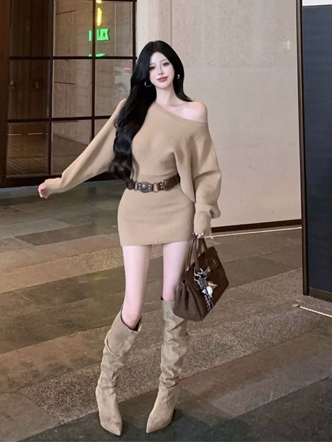 StyleCast One Shoulder Bodycon Mini Dress-picture-31