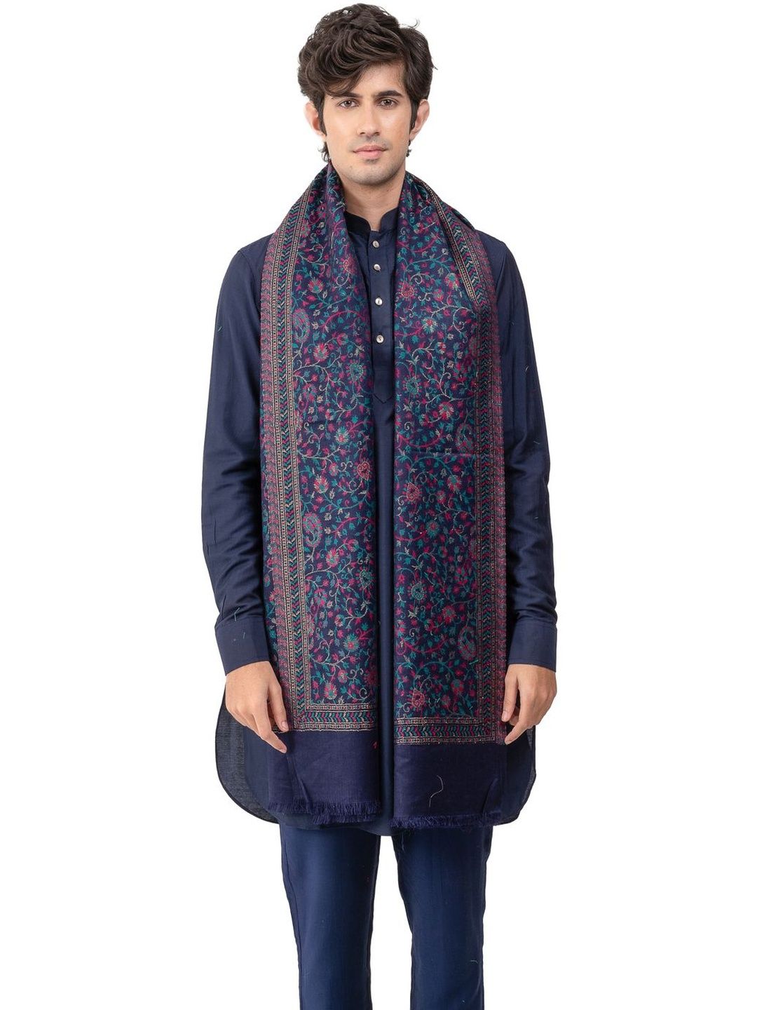 Naureen Men Woven Design Stole-picture-36