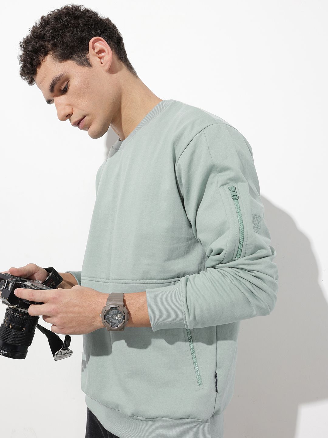 The Roadster Life Co. Round Neck Knitted Sweatshirt-picture-50