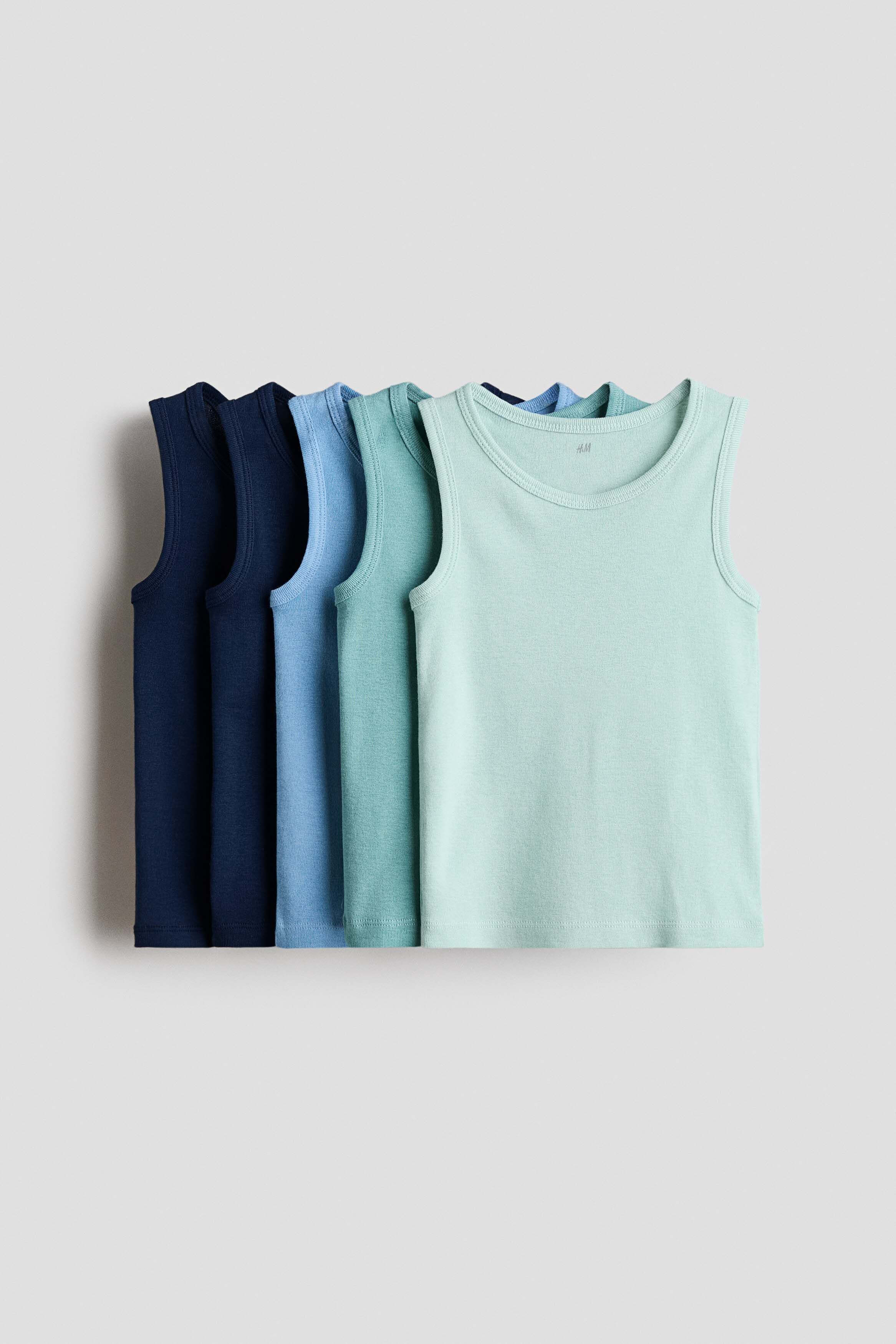 H&M 5-Pack Cotton Vest Tops-picture-53