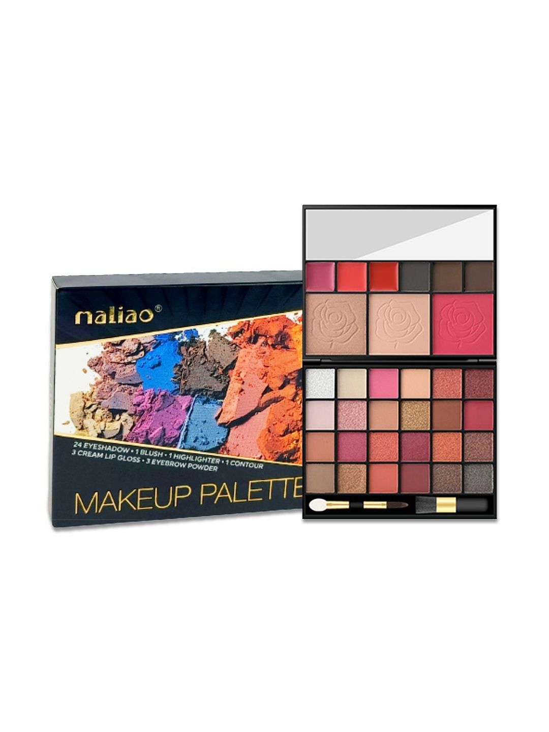 Maliao Highly Pigmented Makeup Palette - 55 g - Shade 02-picture-29