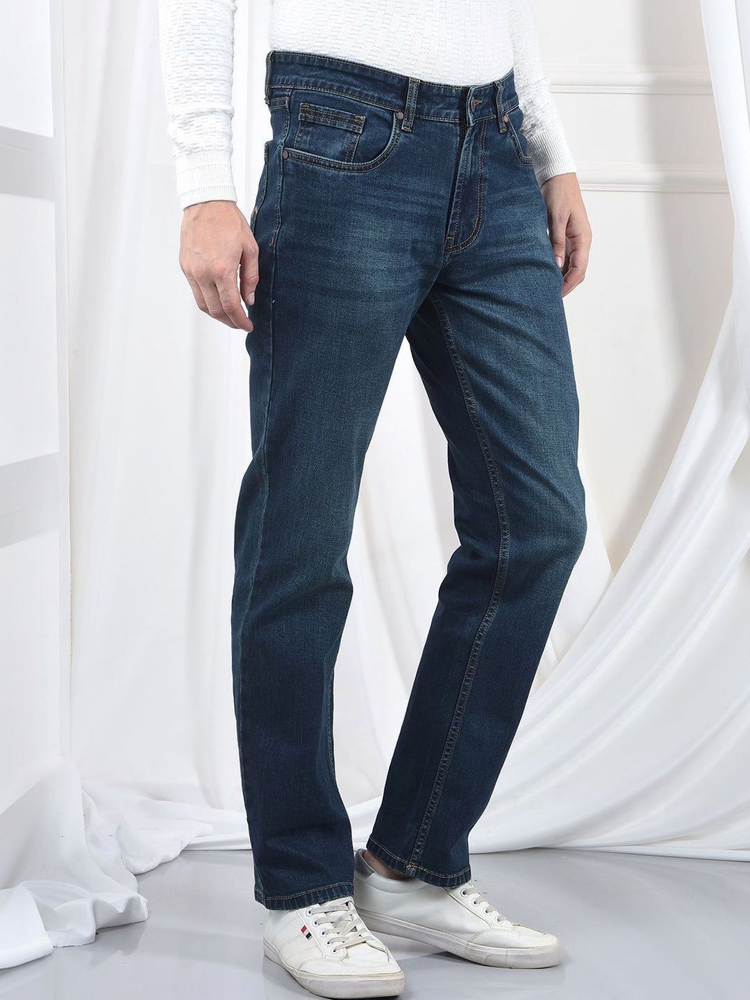 Numero Uno Men Regular Fit Mid-Rise Light Fade Stretchable Jeans-picture-41