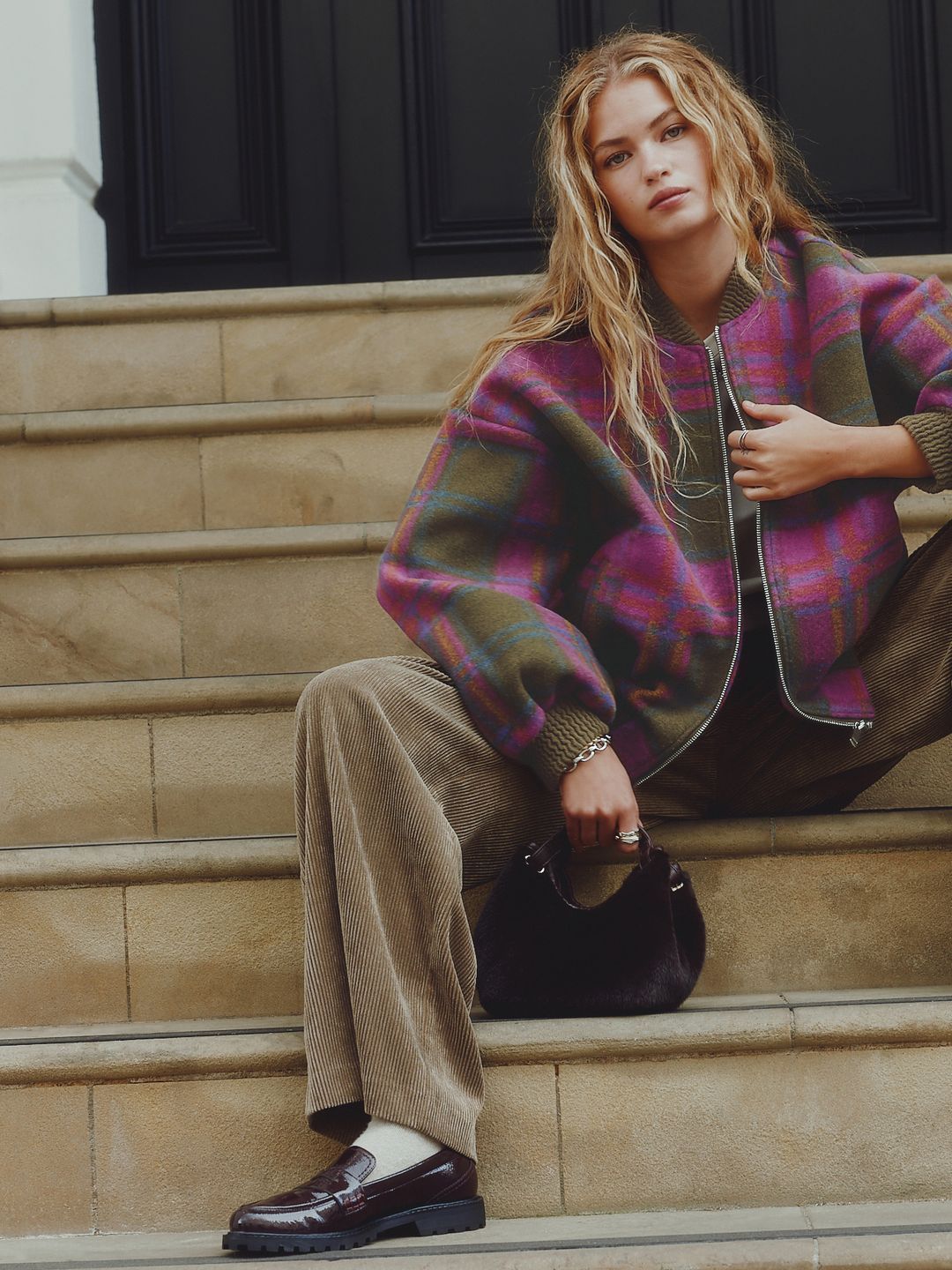 NEXT Checked Bomber Jacket-picture-22