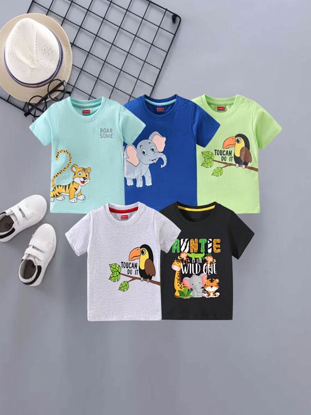 paryag hosiery Unisex Kids Cotton Tshirts-picture-24