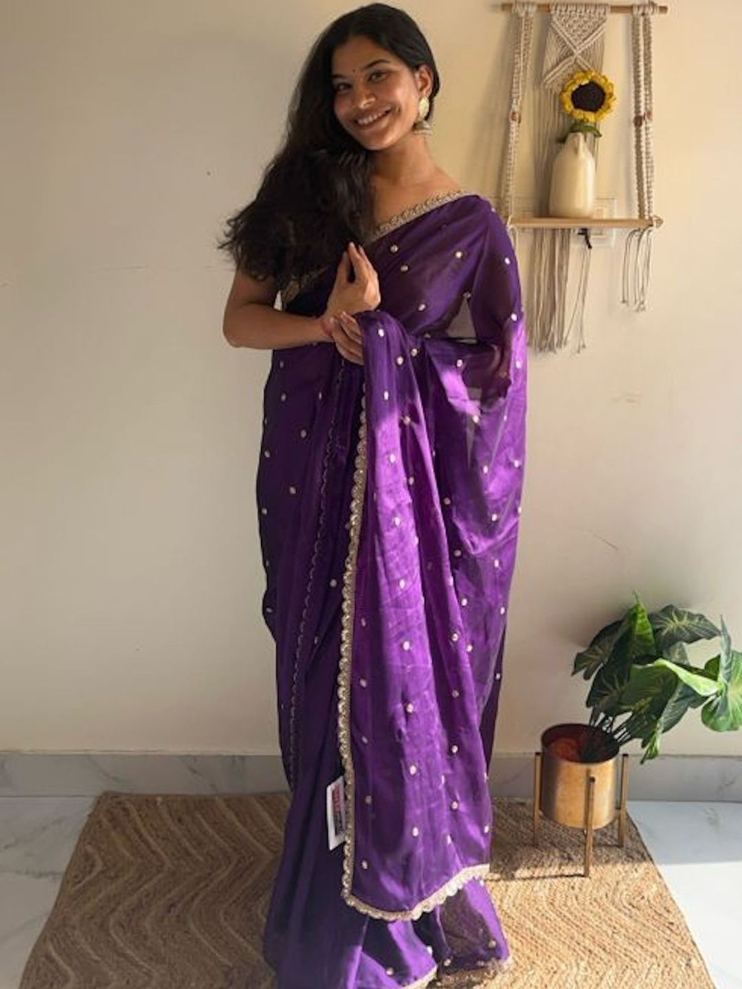 Being Naari Embellished Zari Pure Georgette Designer Saree-picture-13