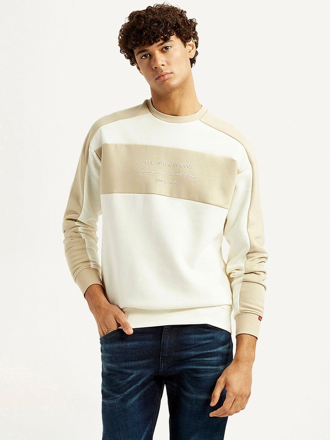 Levis Men Colourblocked Sweatshirt-picture-11