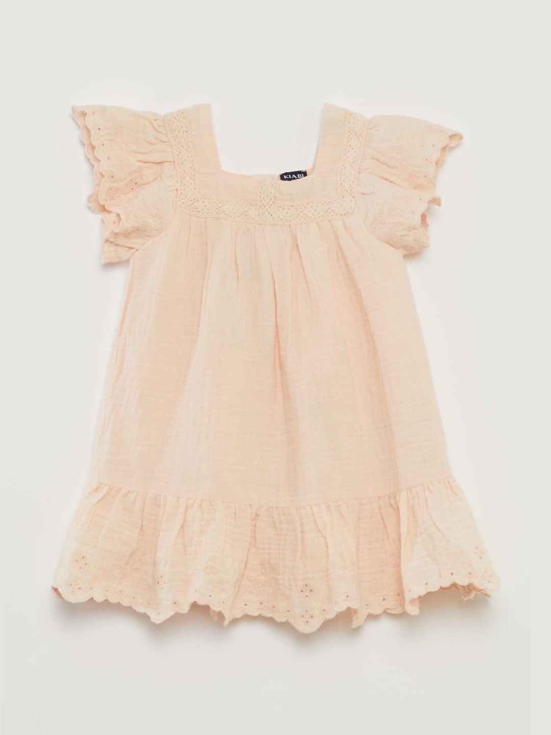 KIABI Embroidered Flared Sleeve A-Line Dress-picture-45