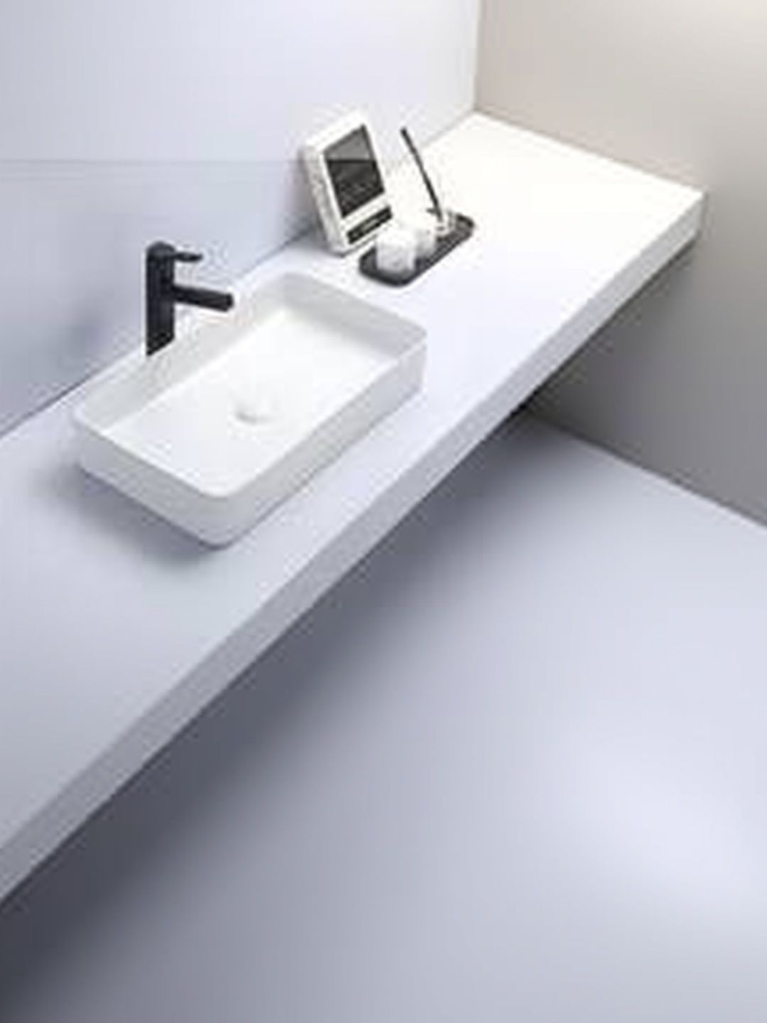 ADANO White & White Solid Ceramic Bath Accessories Set-picture-43