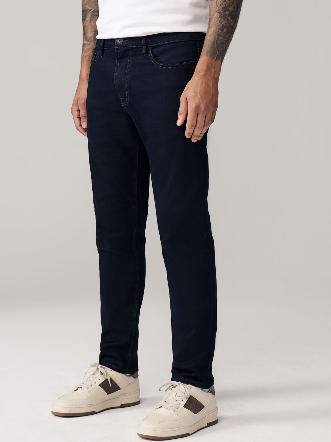 NEXT Men Slim Fit Mid-Rise Light Fade Stretchable Jeans-picture-33