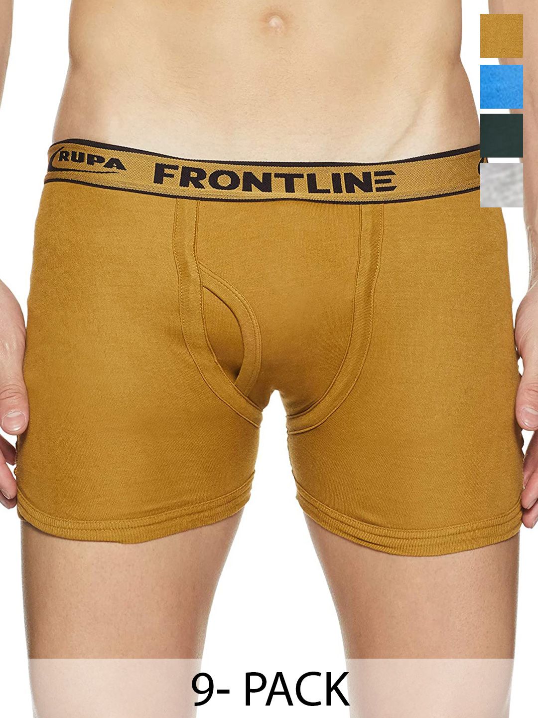 Rupa Frontline Pack Of 5 Pure Cotton Long Trunks-picture-24