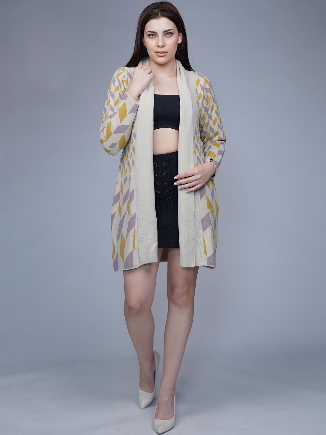 CREATIVE LINE Women Printed Shrug-picture-53