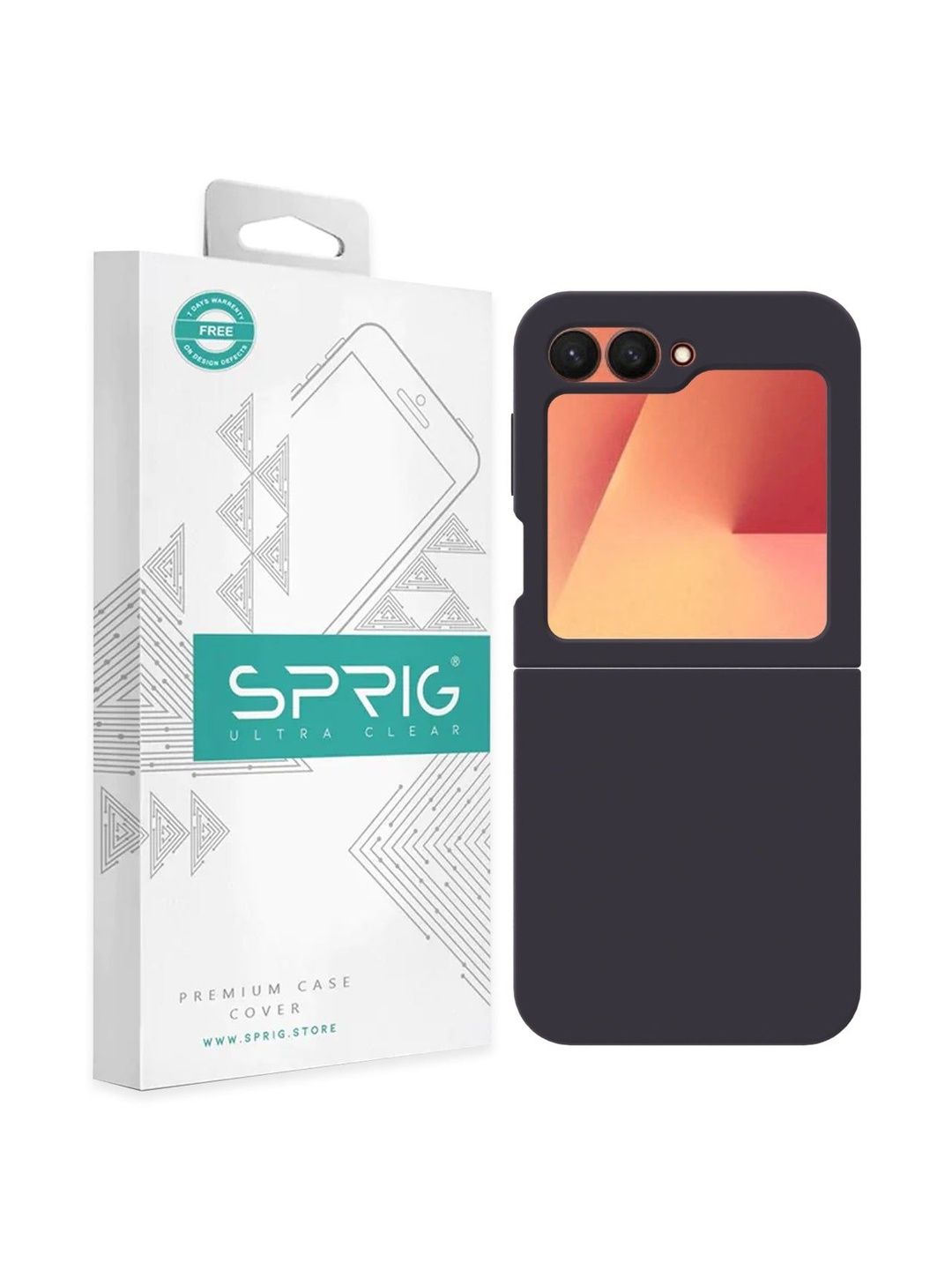SPRIG Solid Printed Samsung Galaxy Z Flip5 5G Back Case Mobile Accessories-picture-15