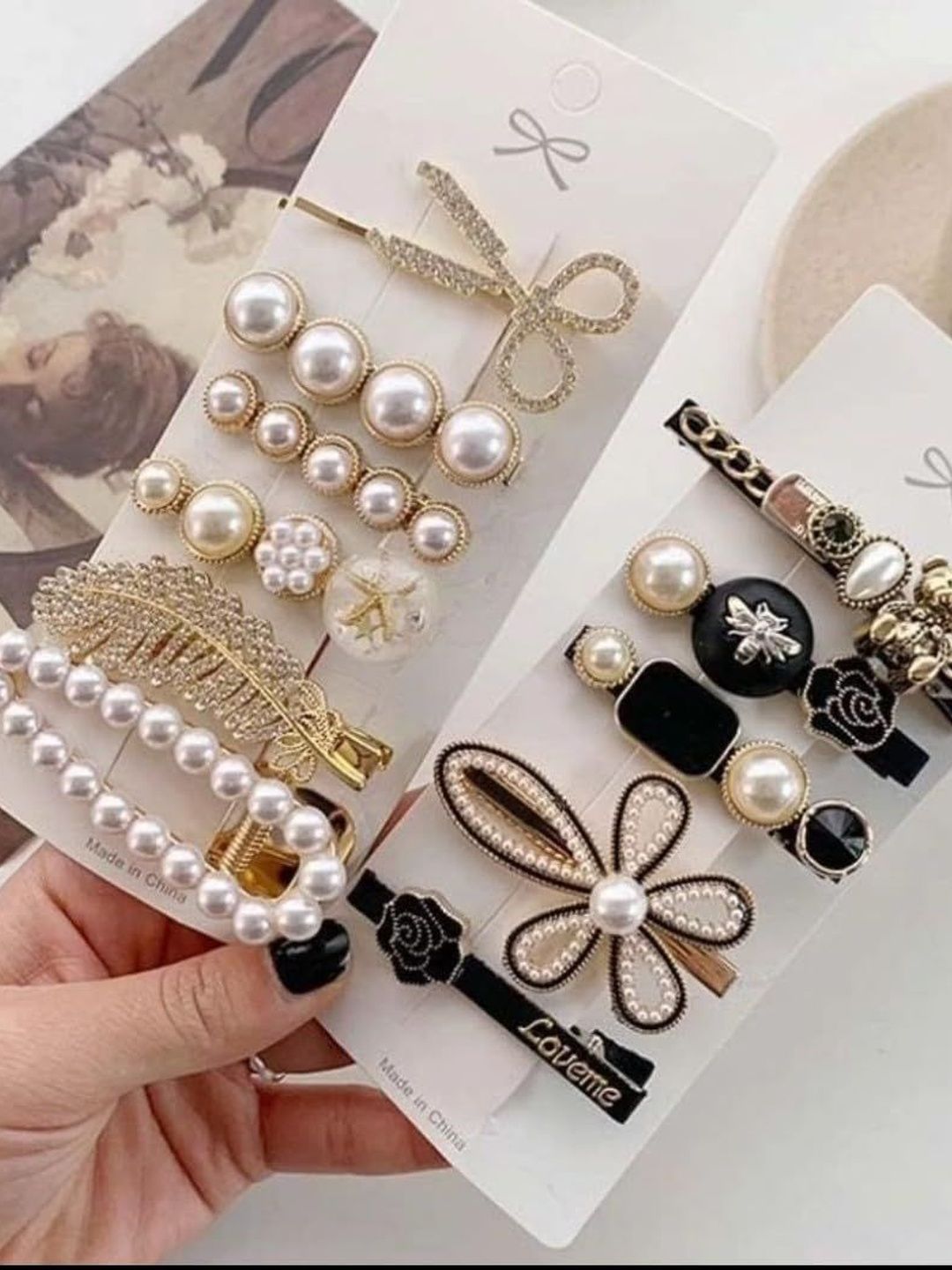 SZN Women Embellished Hair Accessory Set of-image-45