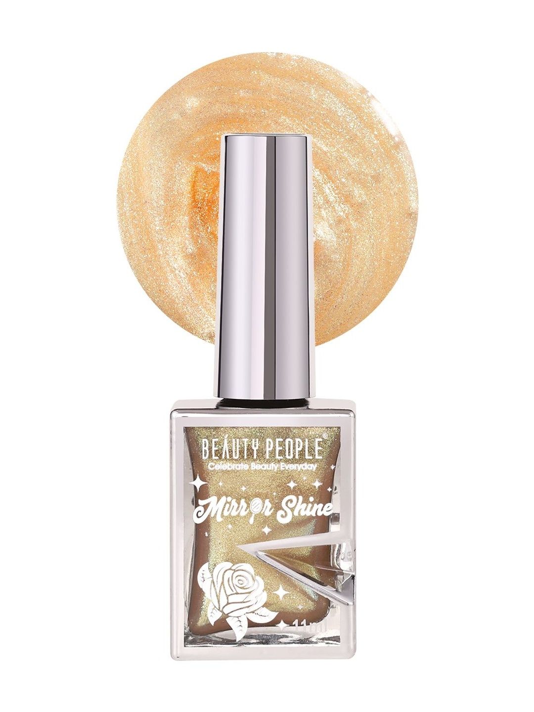 Beauty People Mirror Shine Glossy Finish Nail Polish - 11 ml - Golden Peach 03-picture-32