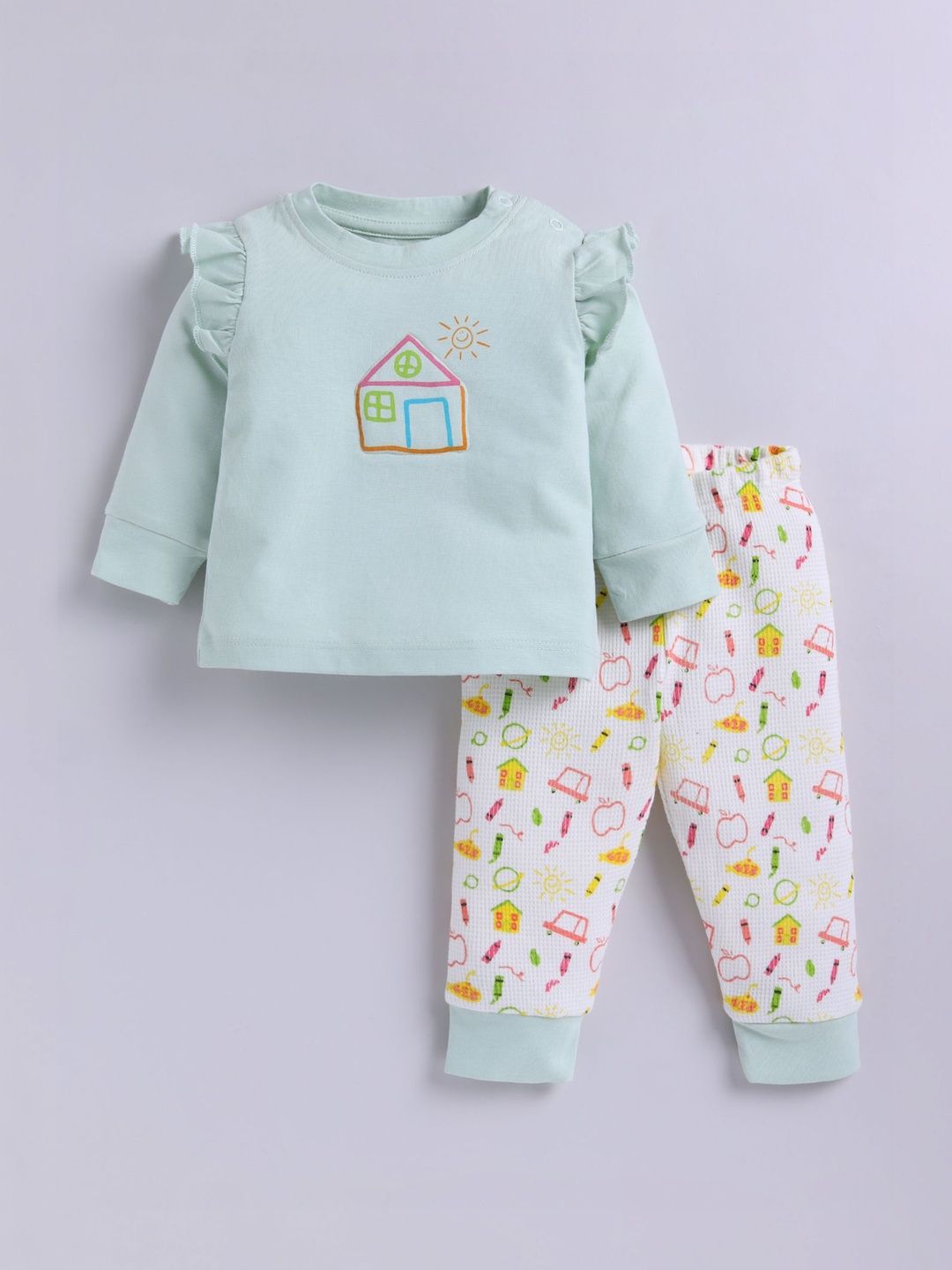 Smart Baby Boys Printed T-shirt with Pyjamas-picture-24