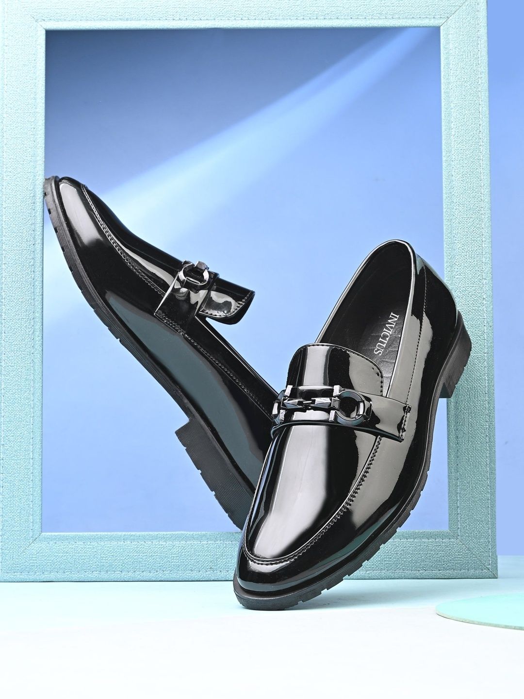 INVICTUS Round Toe Loafers Formal Shoes-image-0