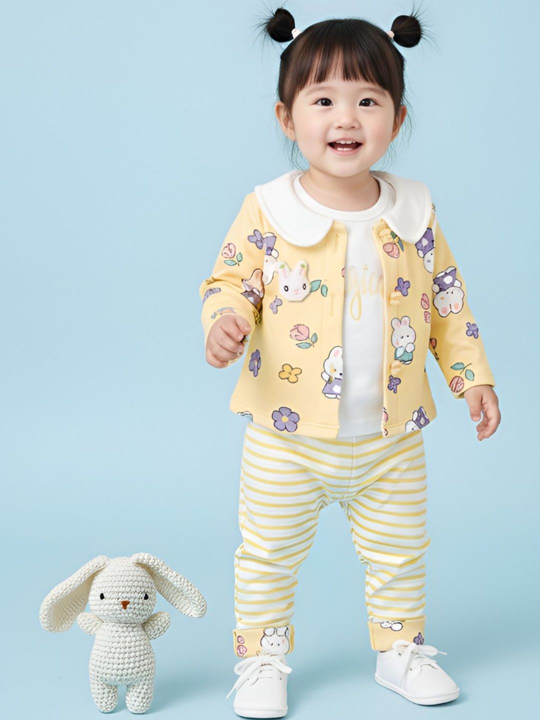 Babys Day Girls Printed T-shirt with Pyjamas-picture-38