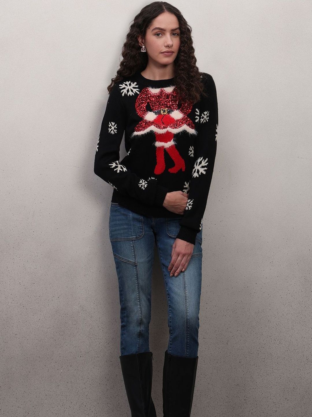 Vero Moda Women Printed Pullover with Embellished Detail-picture-21