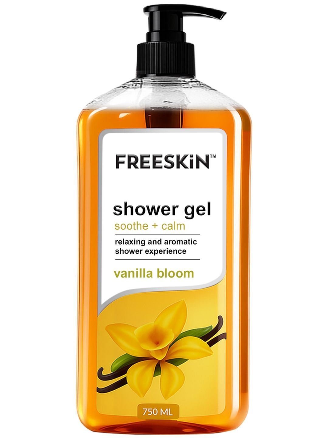 Freeskin Vanilla Bloom Shower Gel Nourishing & Moisturizing - 750 ml-image-5