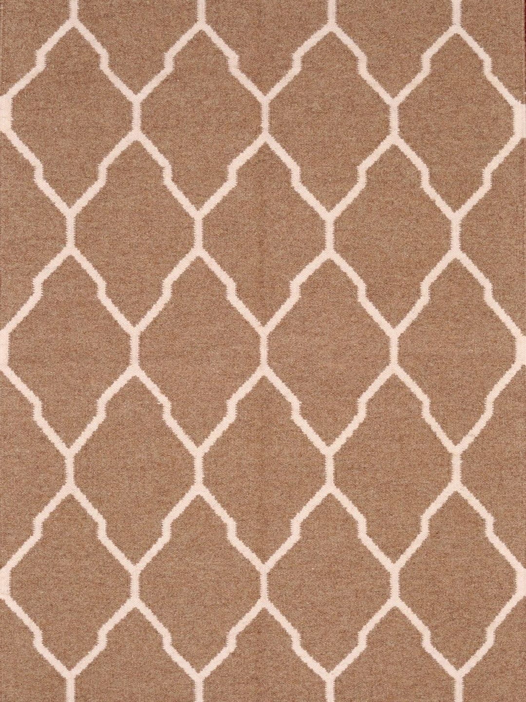 Exotic India Beige Thread-Weave Dhurrie-picture-19
