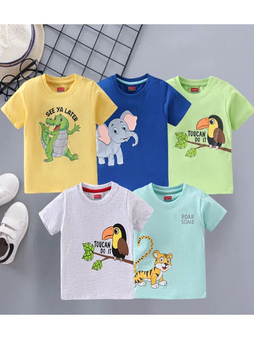 paryag hosiery Unisex Kids Cotton Tshirts-picture-53