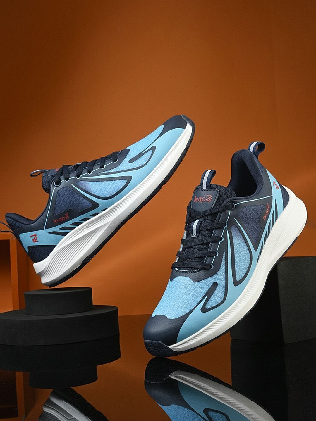 Liberty Men Mesh Running Non-Marking Shoes-image-4