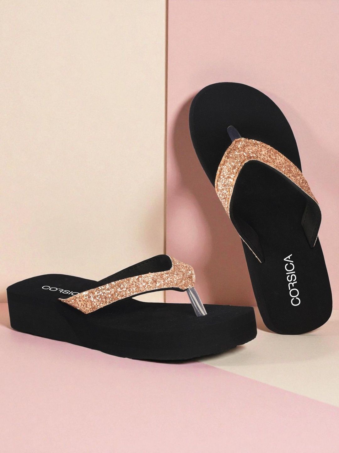 CORSICA Embellished Velvet Wedge Sandals-picture-35