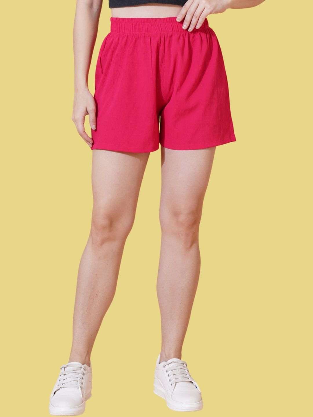 Mast & Harbour Women Loose Fit Running Shorts-picture-34
