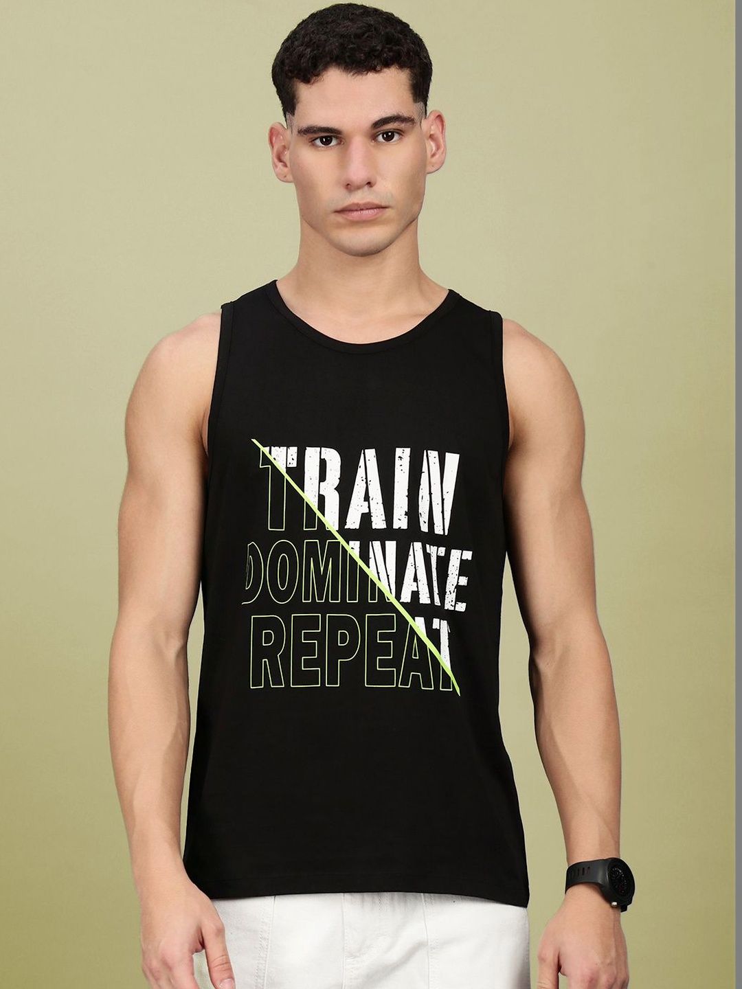 LUX NITRO Men Combed Cotton Printed Tank Inner Vest-picture-34