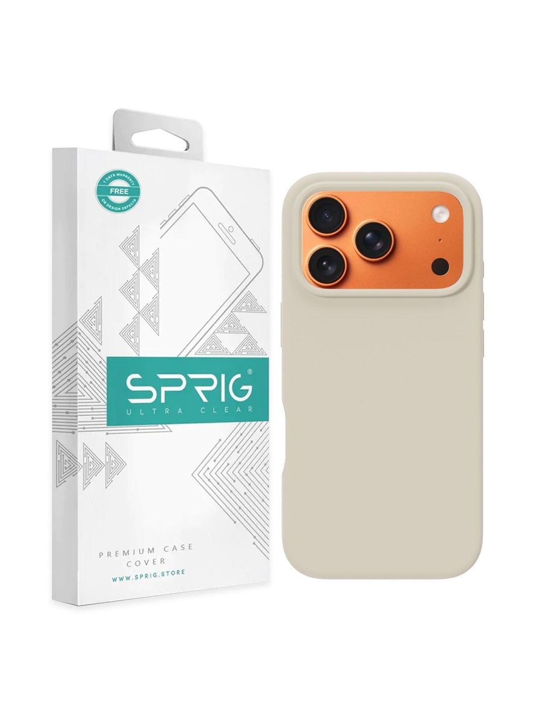 SPRIG Solid Printed iPhone 14 Pro Back Case Mobile Accessories-image-36