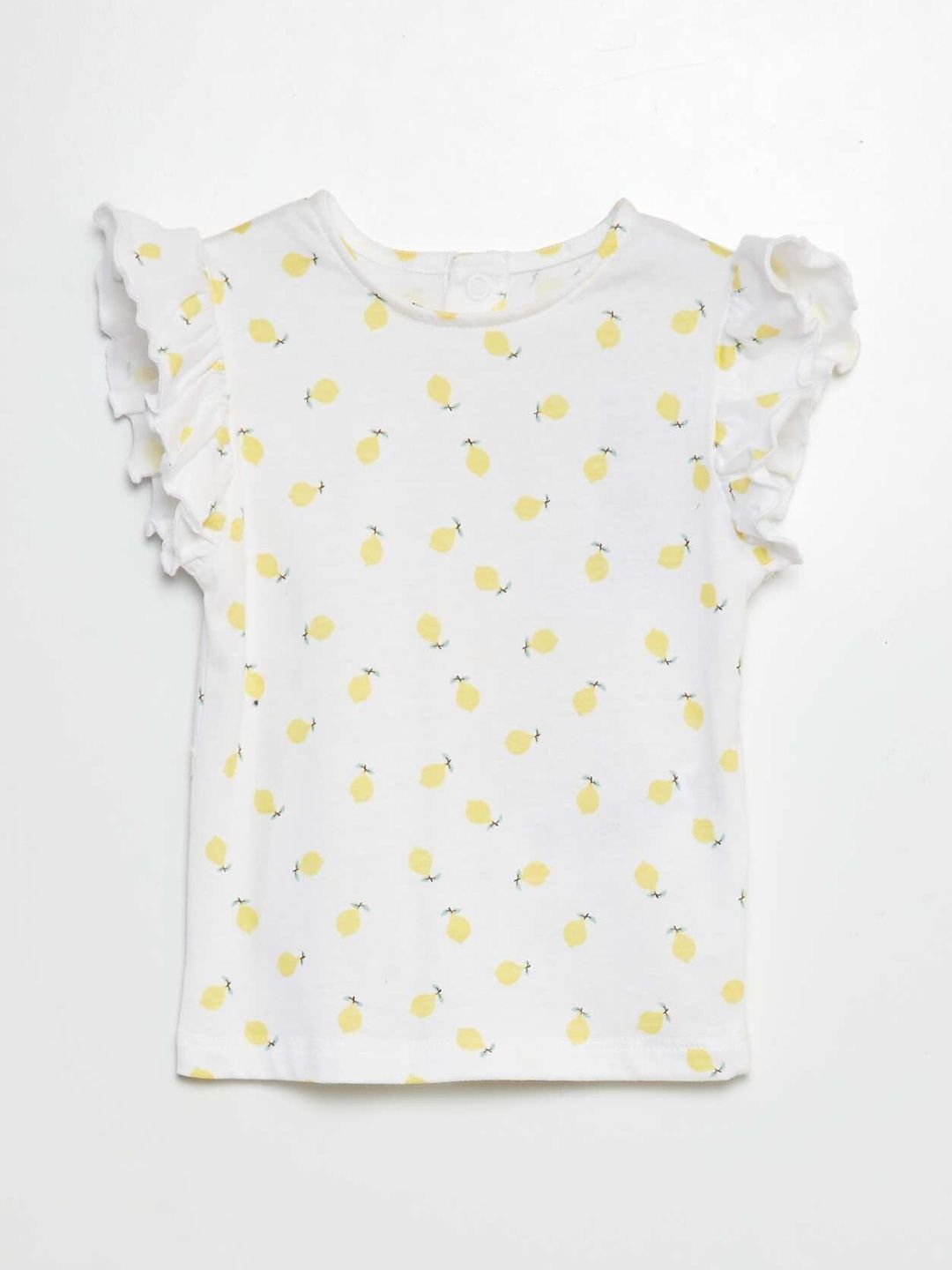 KIABI Girls White Cotton Tshirts-picture-30