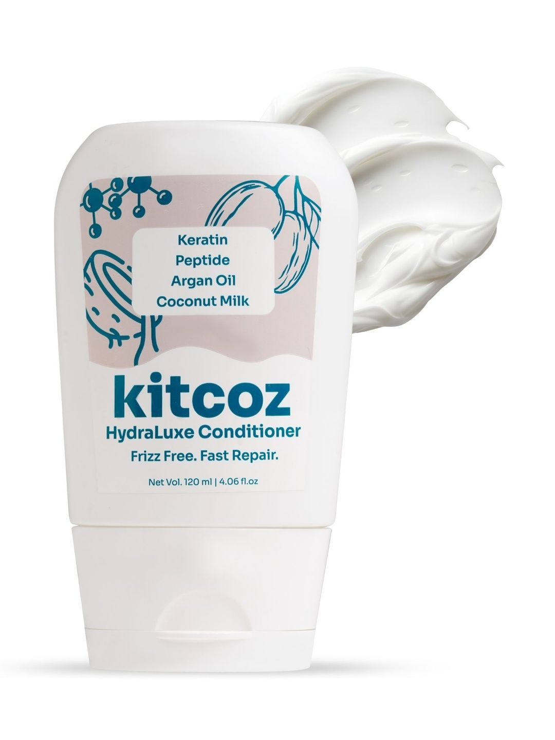 Kitcoz HydraLuxe Conditioner With Keratin & Argan Oil - 120 ml-picture-11