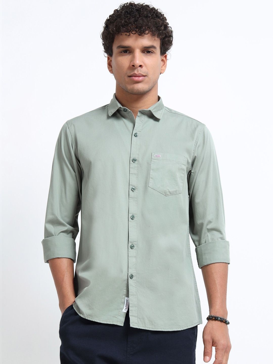 U.S. PITCHERS Men Standard Slim Fit Casual Shirt-picture-27