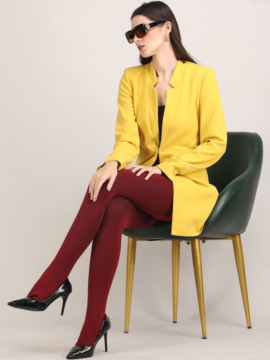 TRENDYFY Women High-Rise Opaque Fleece Thermal Bottoms-picture-34