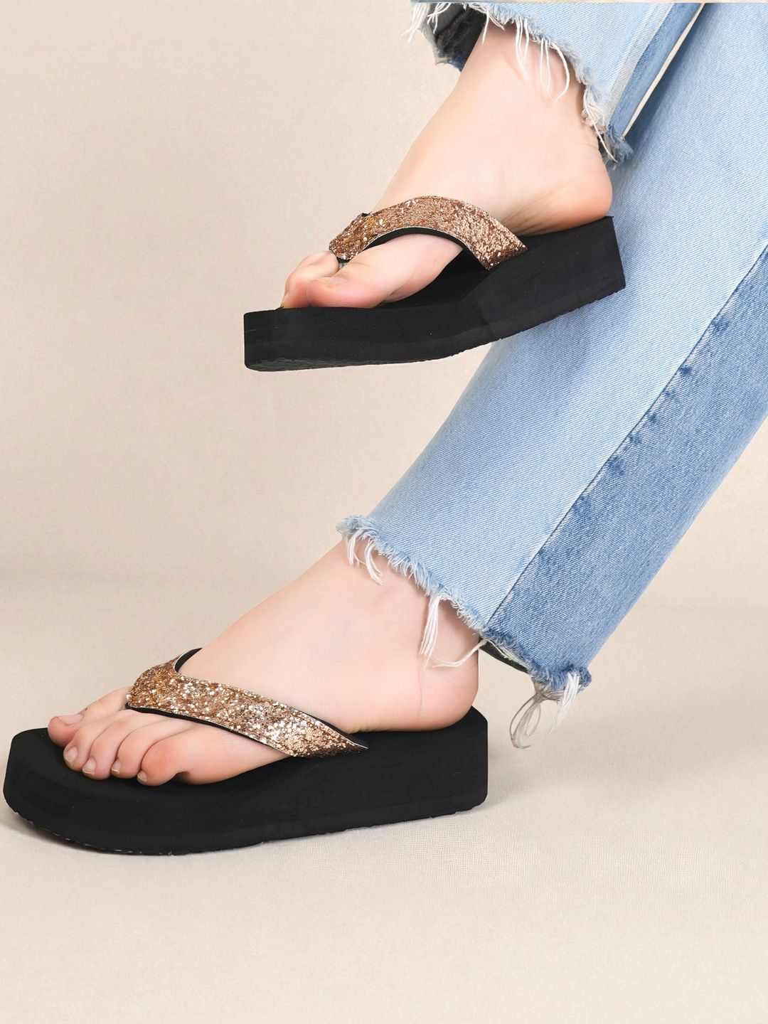 CORSICA Embellished Velvet Wedge Sandals-picture-49