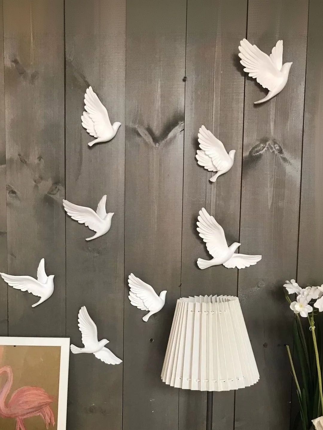 ArtCraft Seagulls Brass Matte Hall 5Pcs Flying Birds Wall Hangings -6 In-image-22