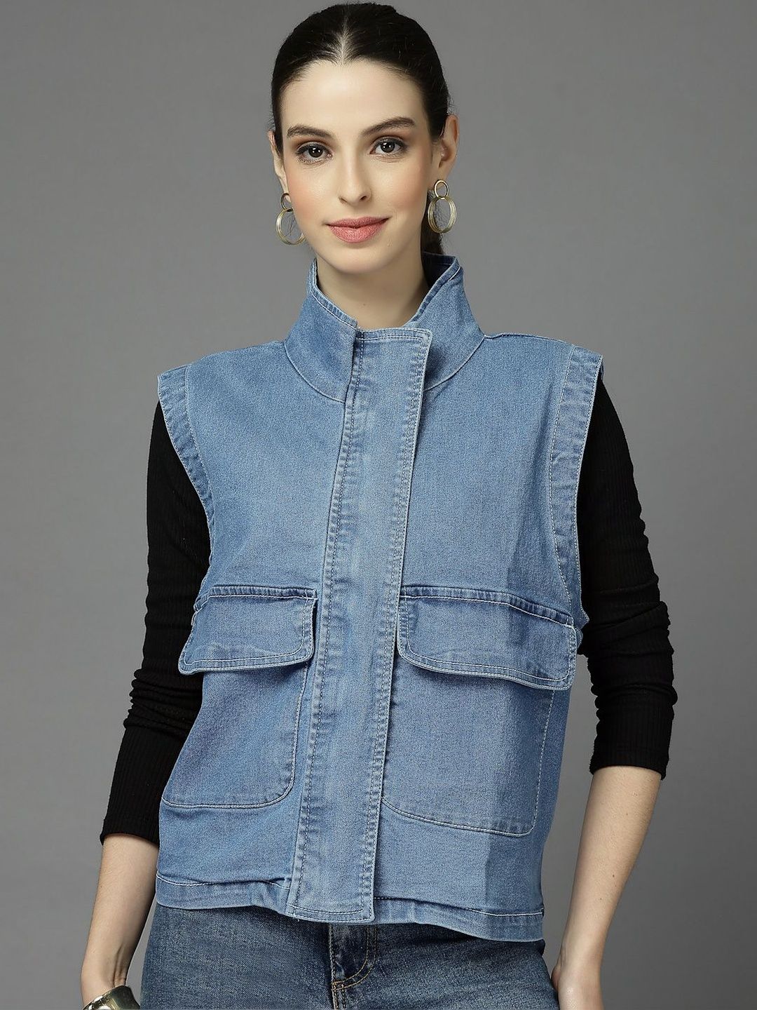 Style Quotient Women Woven Jacket-image-46