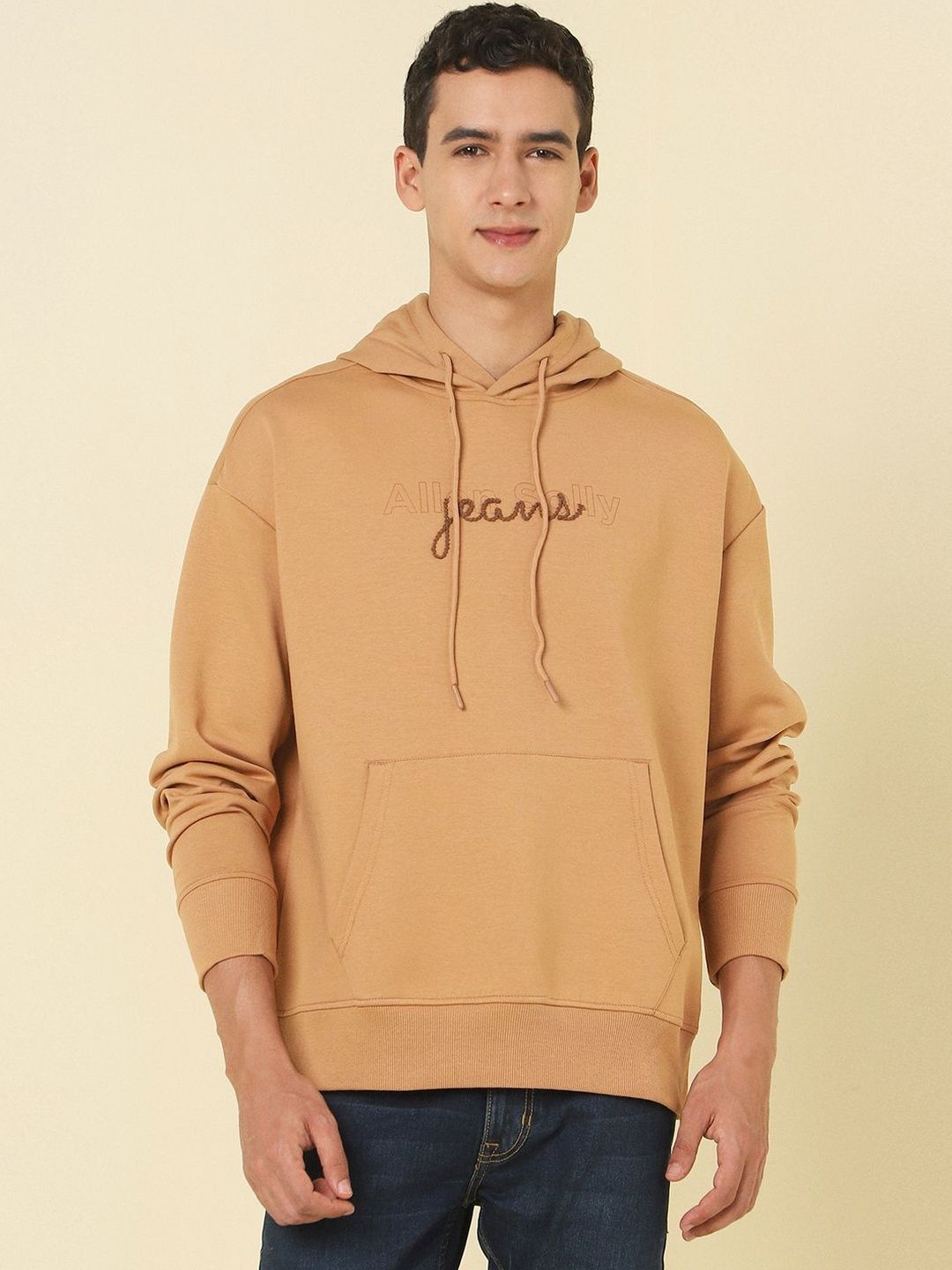 Allen Solly Men Printed Hooded Sweatshirt-picture-13