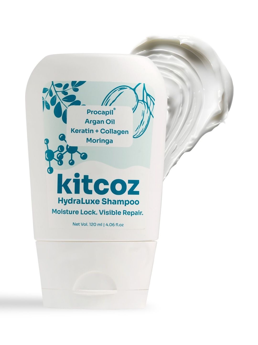Kitcoz HydraLuxe Shampoo Repair & Moisturize With Keratin - 120 ml-picture-12