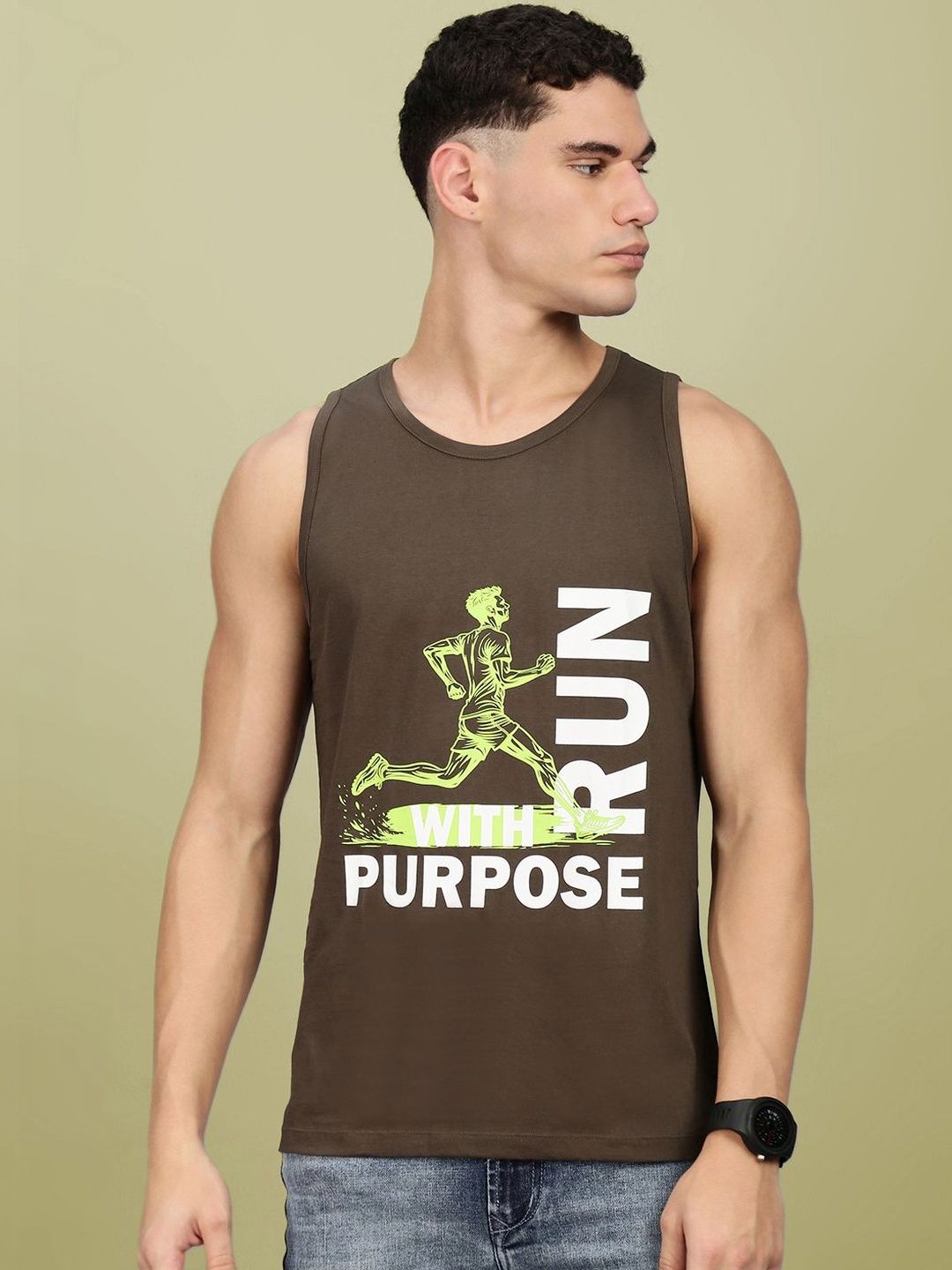 LUX NITRO Men Printed Combed Cotton Tank Inner Vest-picture-33
