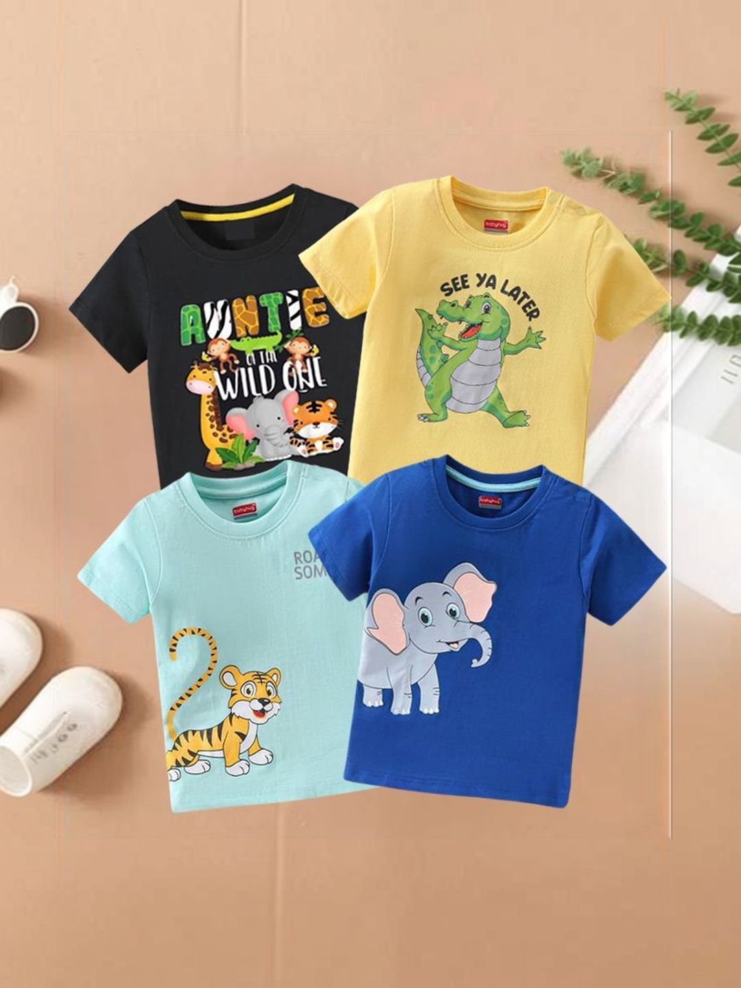 paryag hosiery Unisex Kids Cotton Tshirts-picture-34