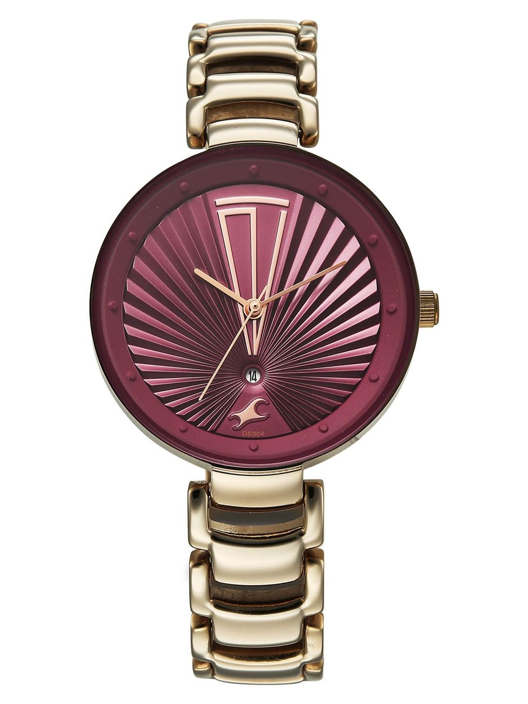 Fastrack Women Brass Dial & Stainless Steel Bracelet Style Straps Analogue Watch 6216QM03-picture-28