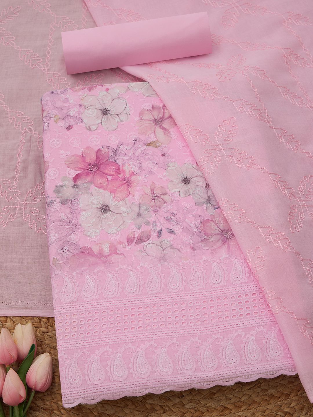 Soch Printed Unstitched Dress Material-picture-54