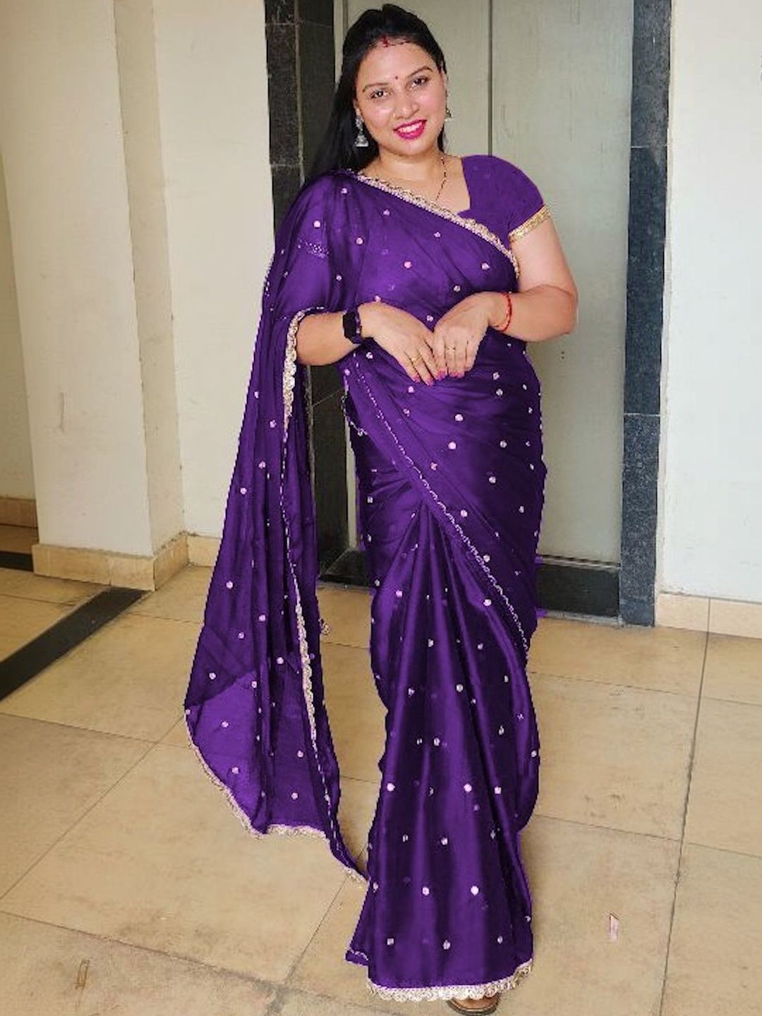 Being Naari Embellished Zari Pure Georgette Designer Saree-picture-21