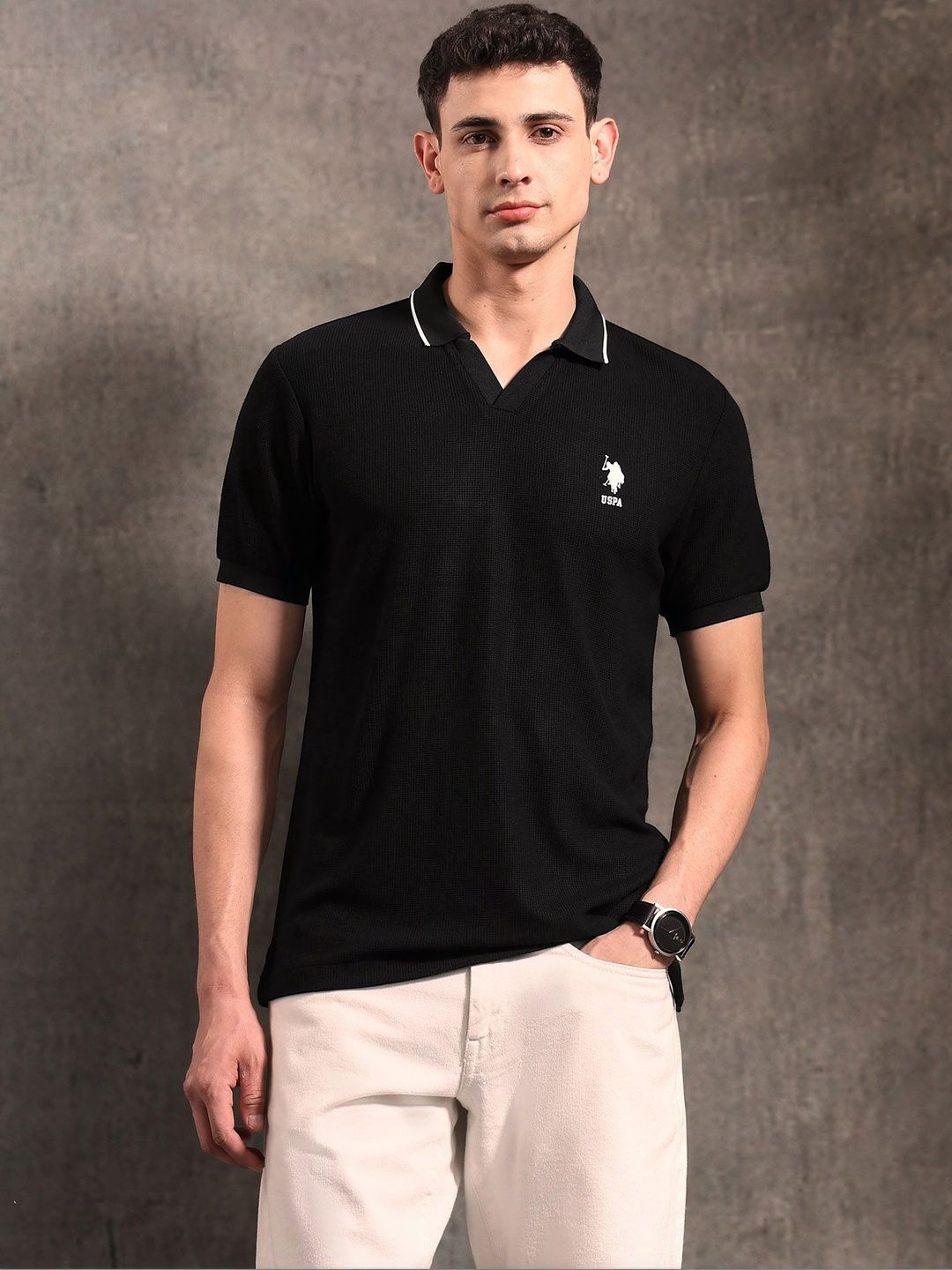 U.S. Polo Assn. Denim Co. Men Brand Logo V-Neck T-shirt-picture-49