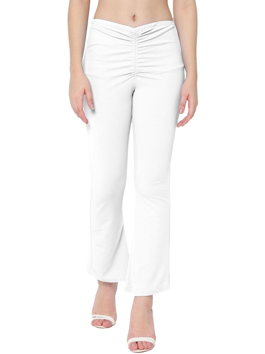 CORSICA Women Relaxed Straight Leg Skinny Fit High-Rise Wrinkle Free Trousers-picture-57