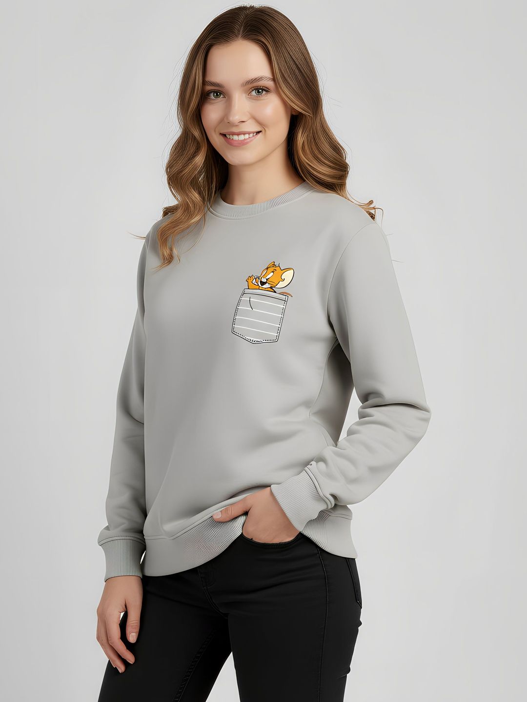 Calm Down Women Printed Sweatshirt-picture-40